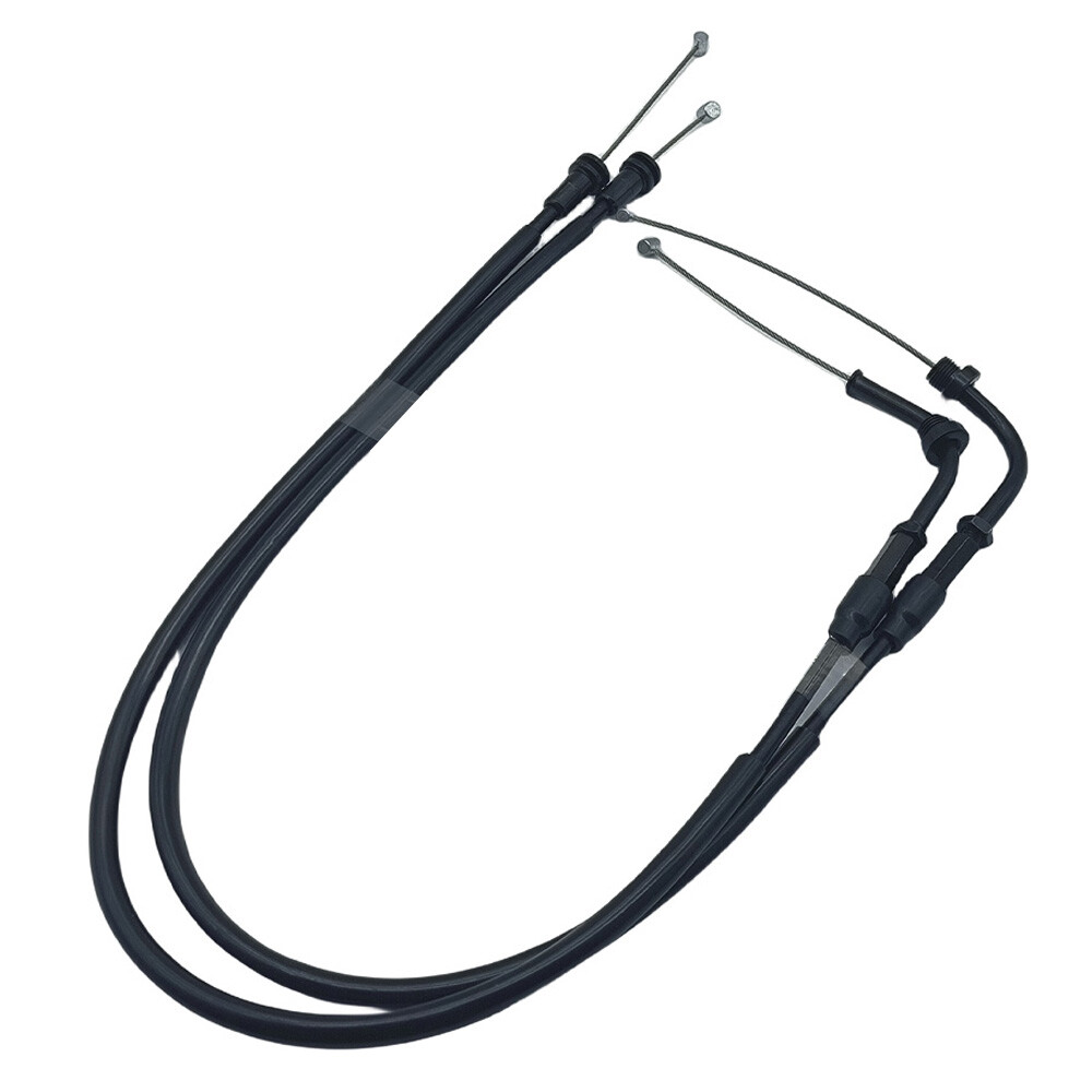 Black Throttle Cable Push & Pull Set For BMW S1000RR 2009-2014 2013 2012 2011