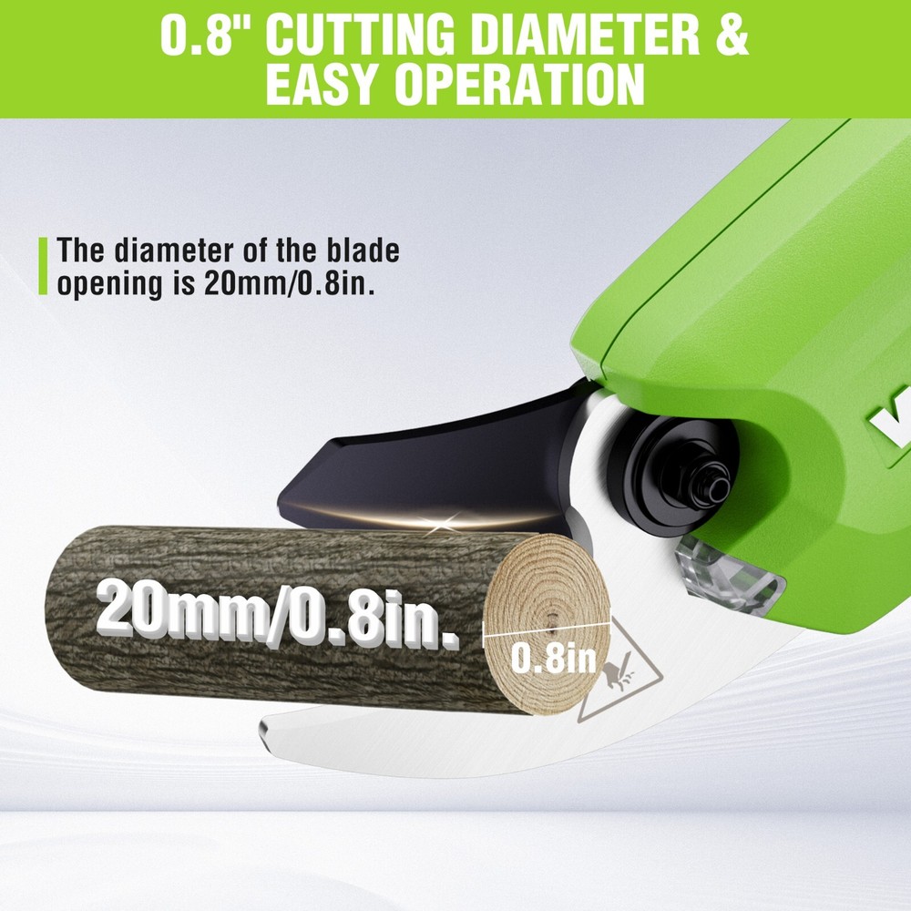 7.2V Battery Powered Electric Garden Scissors Pruning Shear Cordless Tree Pruner