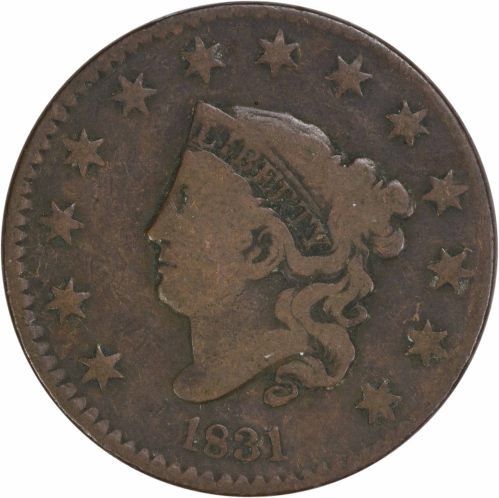 1831 Large Cent Large Letters VG Uncertified #111