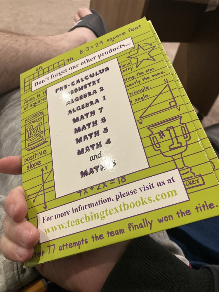 teaching textbooks pre algebra 2.0 REPLACEMENT DISKS 1-10