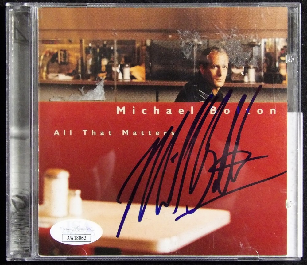 Michael Bolton Signed All That Matters CD Booklet JSA Authenticated