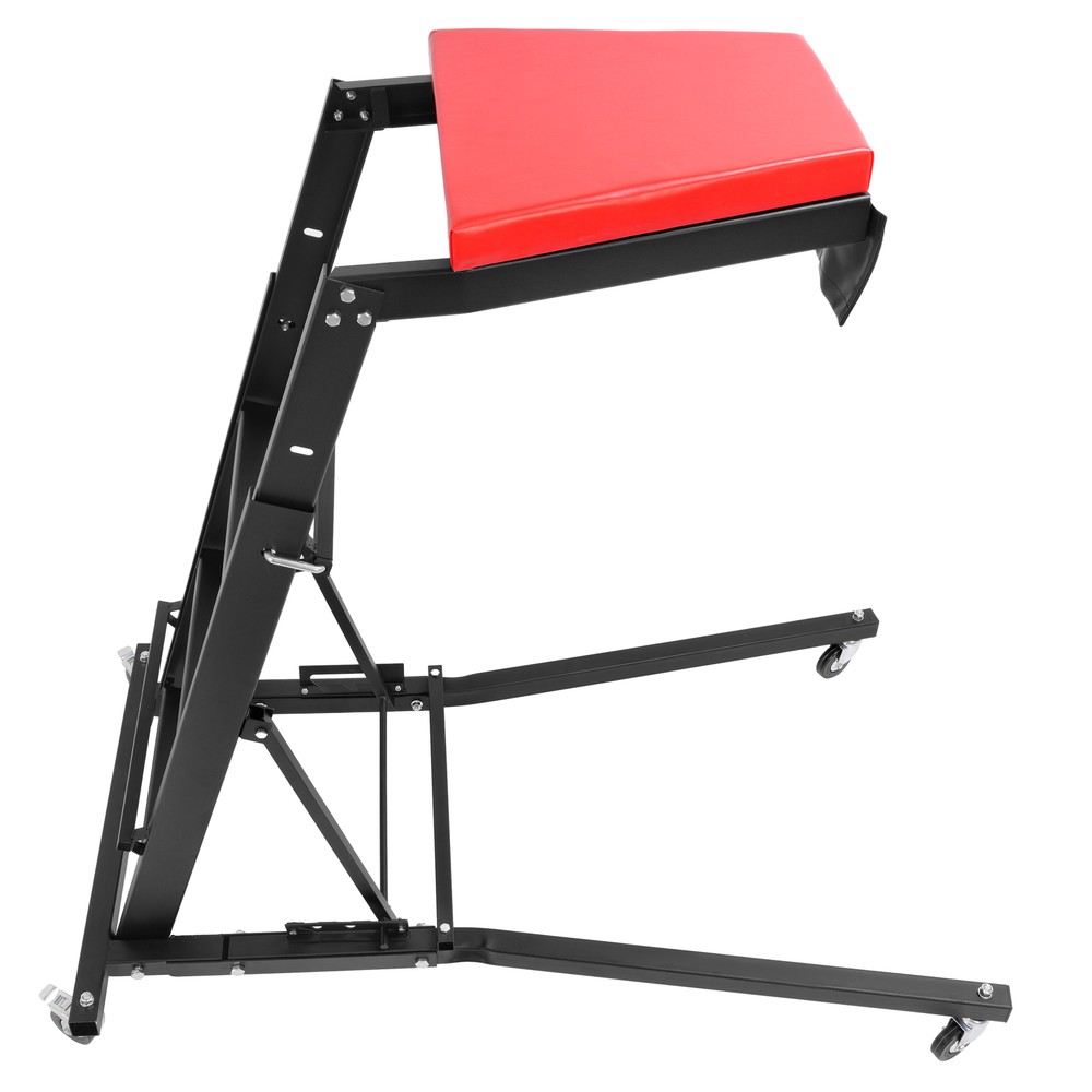 400Lbs Foldable Automotive Topside Creeper Adjustable Height Movable Ladder