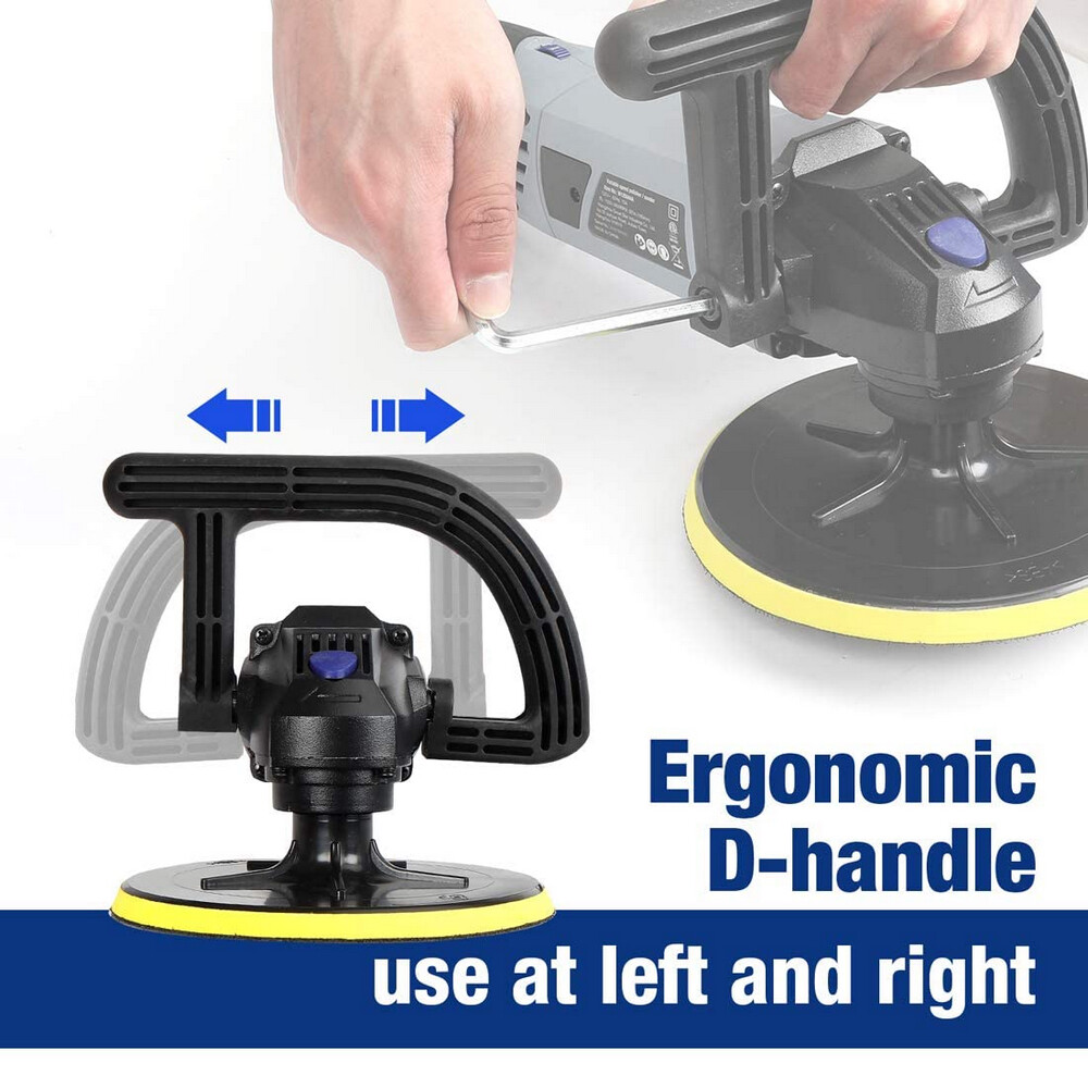 WORKPRO 3800PRM 7" Electric 6 Variable Speed Car Polisher Machine Buffer Sander