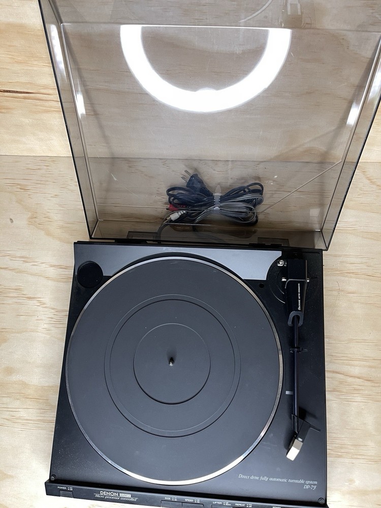 Denon DP-7F Direct Drive Fully Automatic Turntable w Manual Box