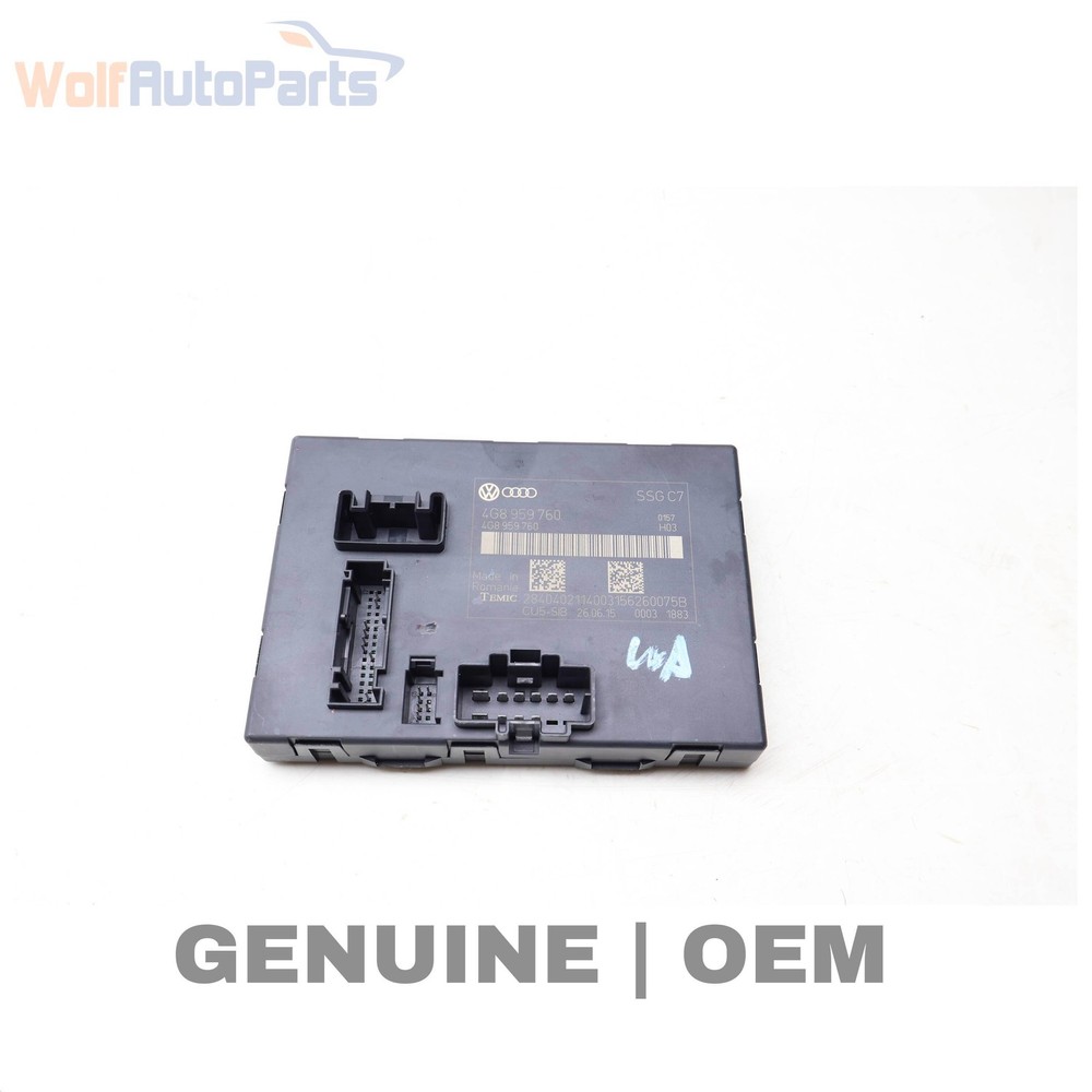 2012-2018 AUDI A6 C7 - Front LEFT SEAT / Backrest Adjustment Control Module