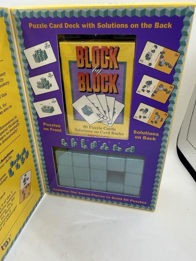 Binary Arts Block by Block Puzzle NEW Open Box Complete Soma Cube Brain Teaser