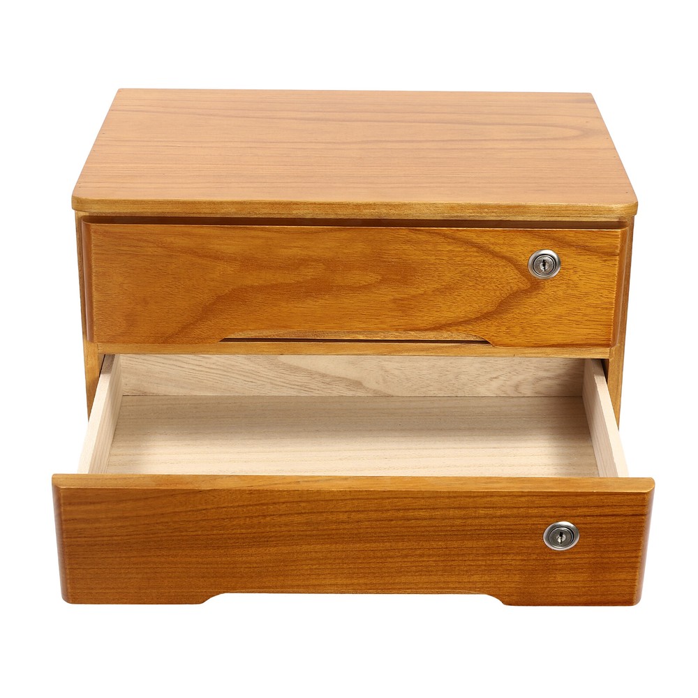 Desktop Storage Box, Desktop Storage Box with Lockable Drawer Office Supplies