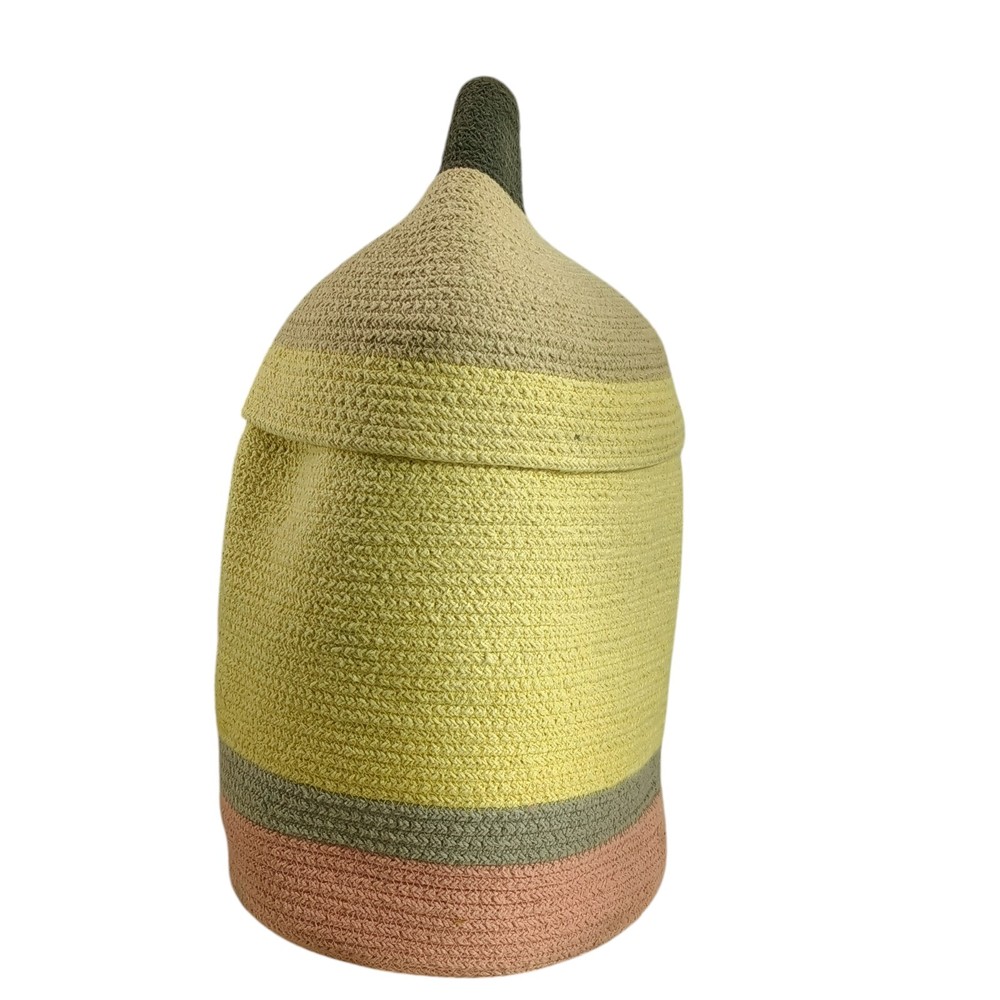 Lorena Canals Storage Handmade Woven Pencil Basket 17" Multicolor Decor