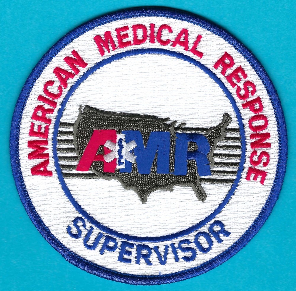 AMR AMERICAN MEDICAL RESPONSE SUPERVISOR PATCH