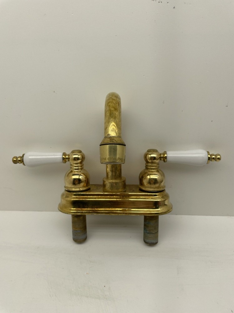 Vintage 2 Handle Brass Faucet