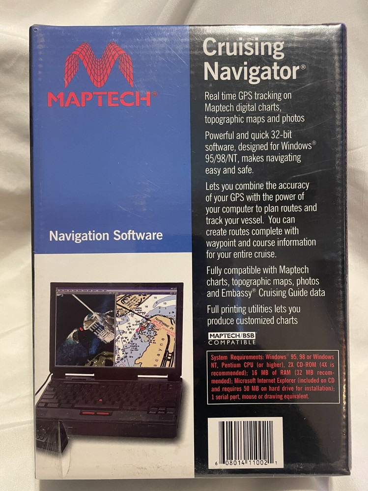 Maptech Cruising Navigator Navigation Software - Factory Sealed