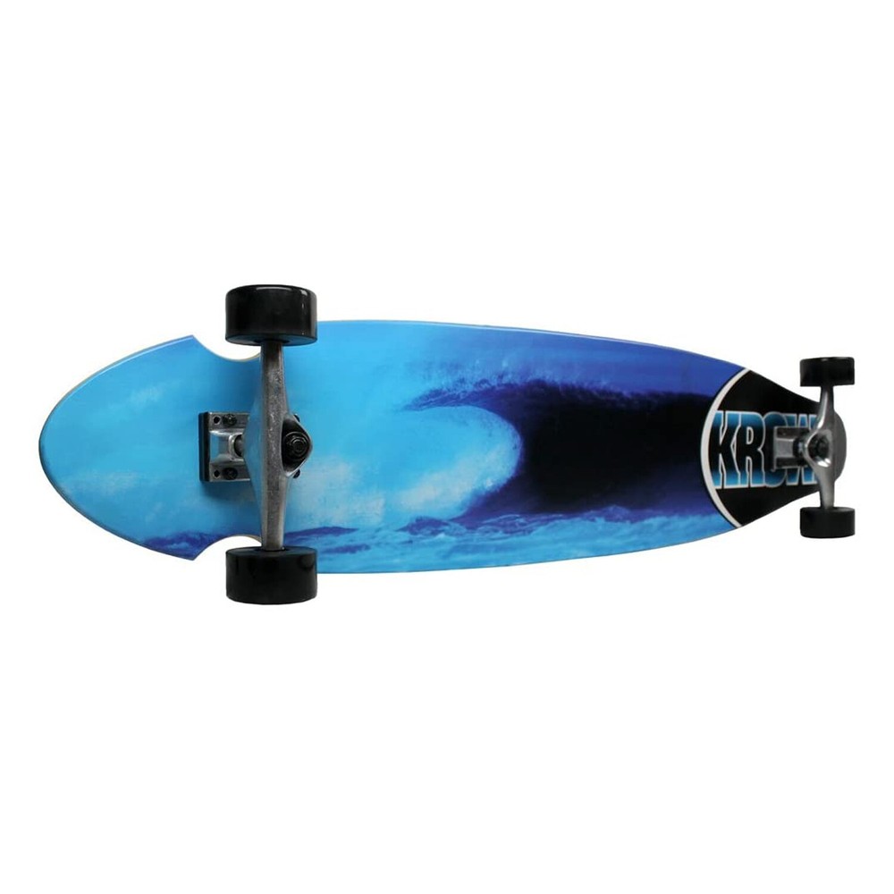 Krown Longboard Complete Kicktail Blue Wave 9" x 43"