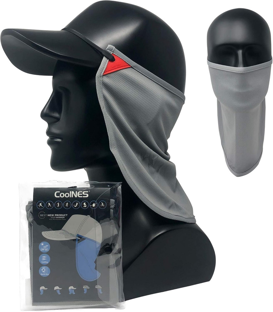 Coolnes - UV Sun Protection Neck Drape Adjustable Multifunctional 2 in 1 Face Co