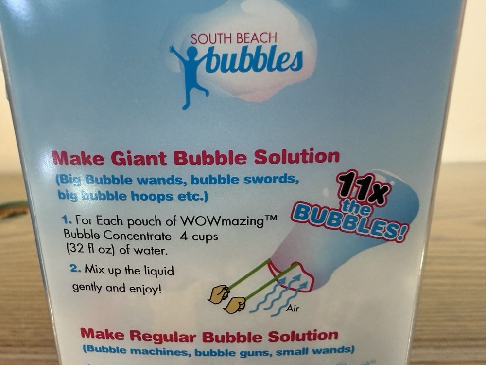WOWmazing Giant Bubble Concentrate Solution Individual Packs