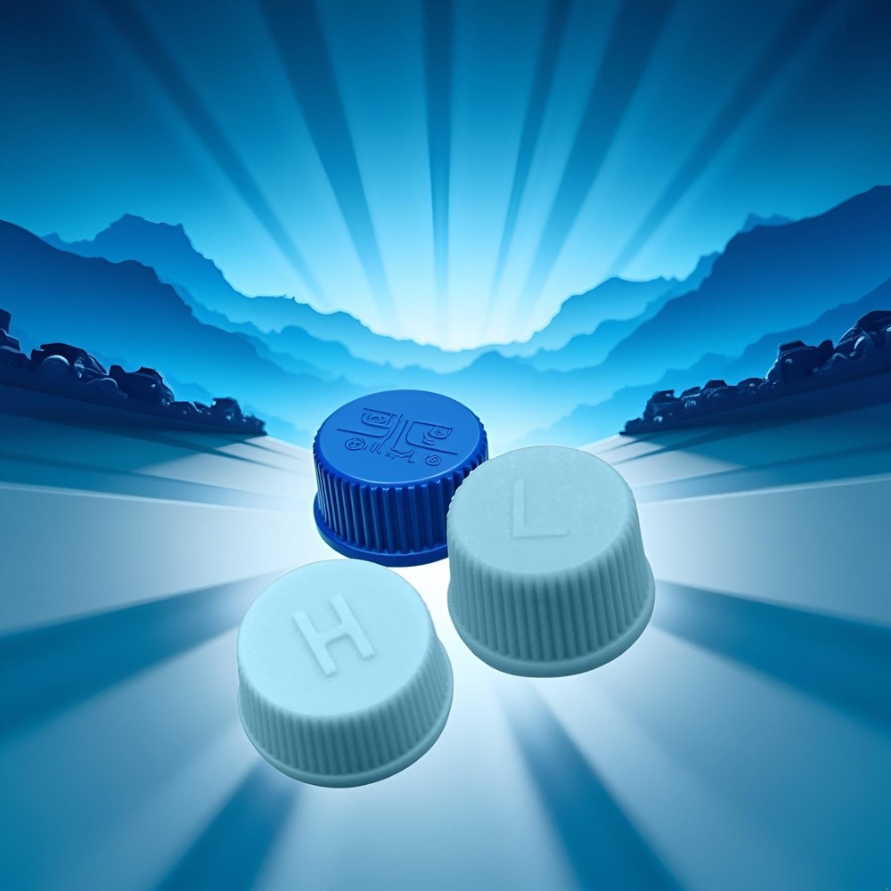 2 Pcs Blue Replacement Valve Caps for Car Air Conditioning, Leakproof blue