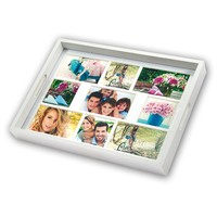 Zep W006 Multi Photo Frame White Wood Wall 10 x 10 cm Rectangular