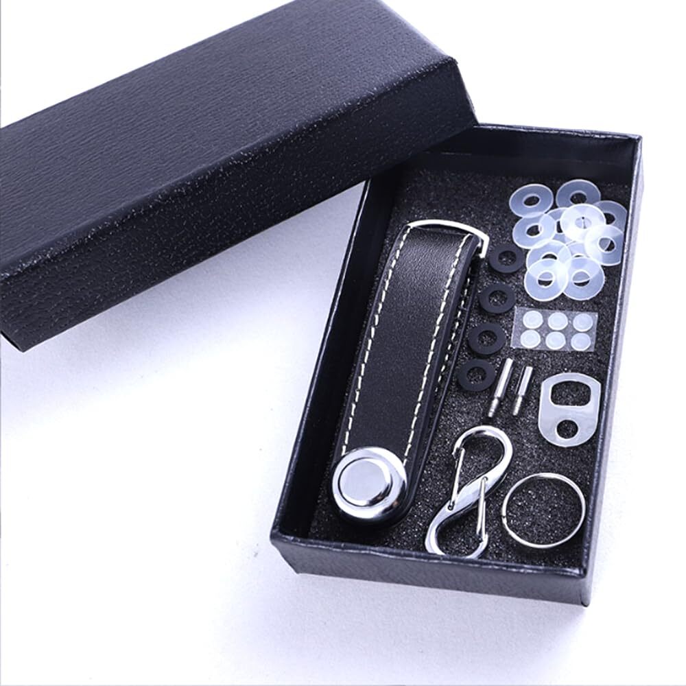 Compact Key Holder - Stylish & Practical Pocket Key Organizer With Secure Loc...