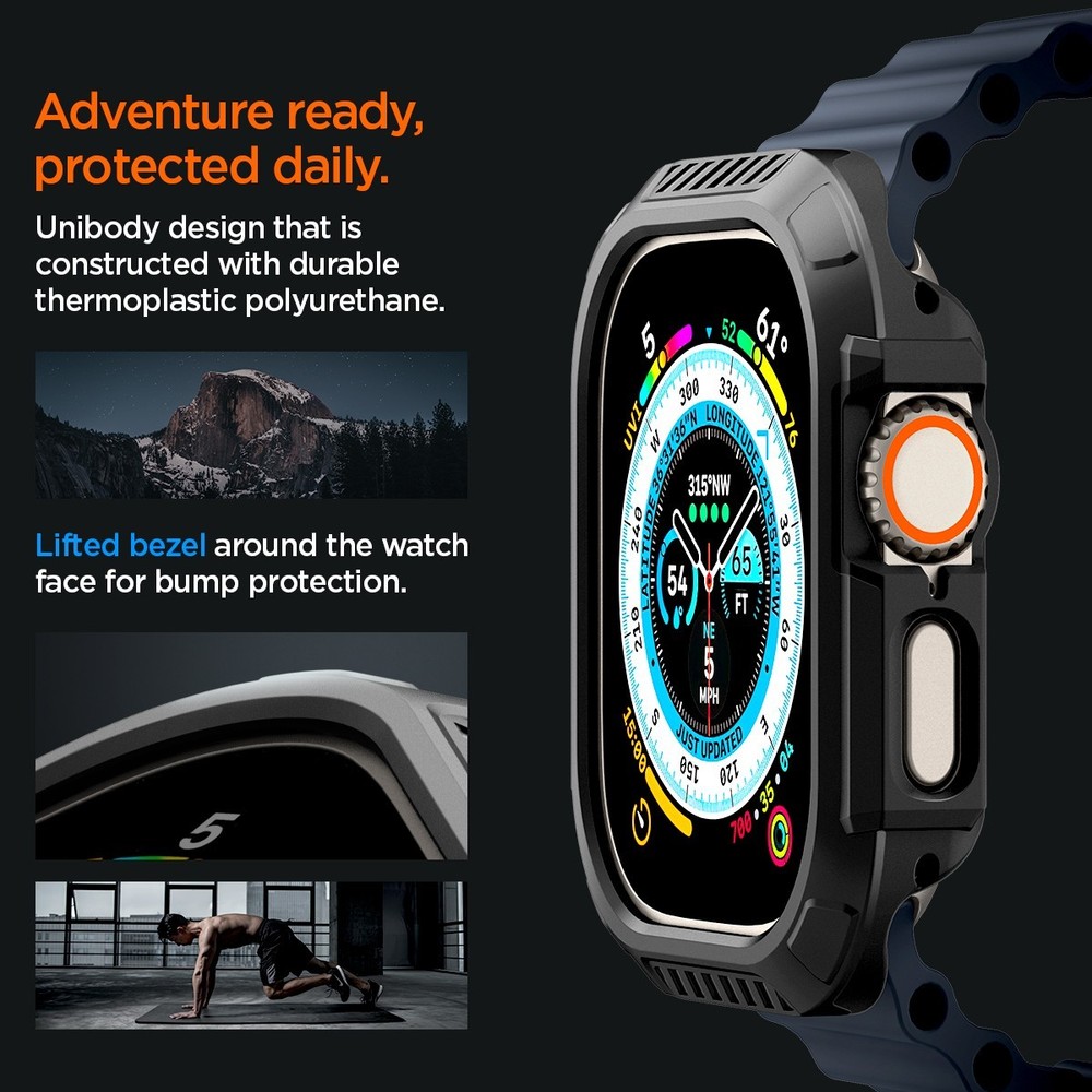 For Apple Watch Ultra 3 / 2 | Spigen Lock Fit Case Secure Locking System Cover