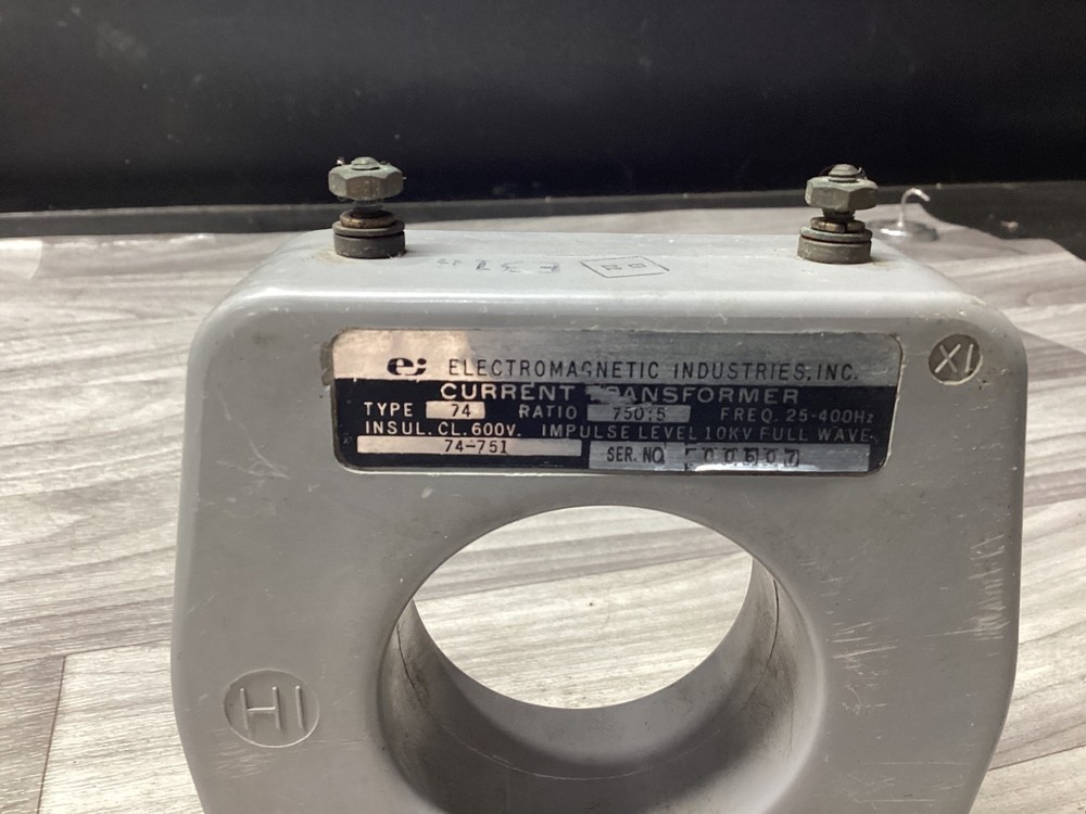 ELECTROMAGNETIC CURRENT TRANSFORMER 750:5 #117C151PR4