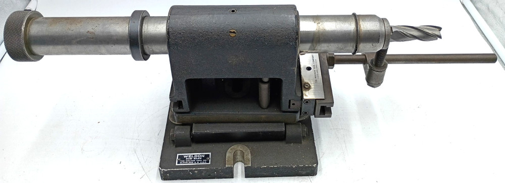 Weldon End Mill Tool Sharpening Grinding Fixture w/ Tilting Sub Base 2035163