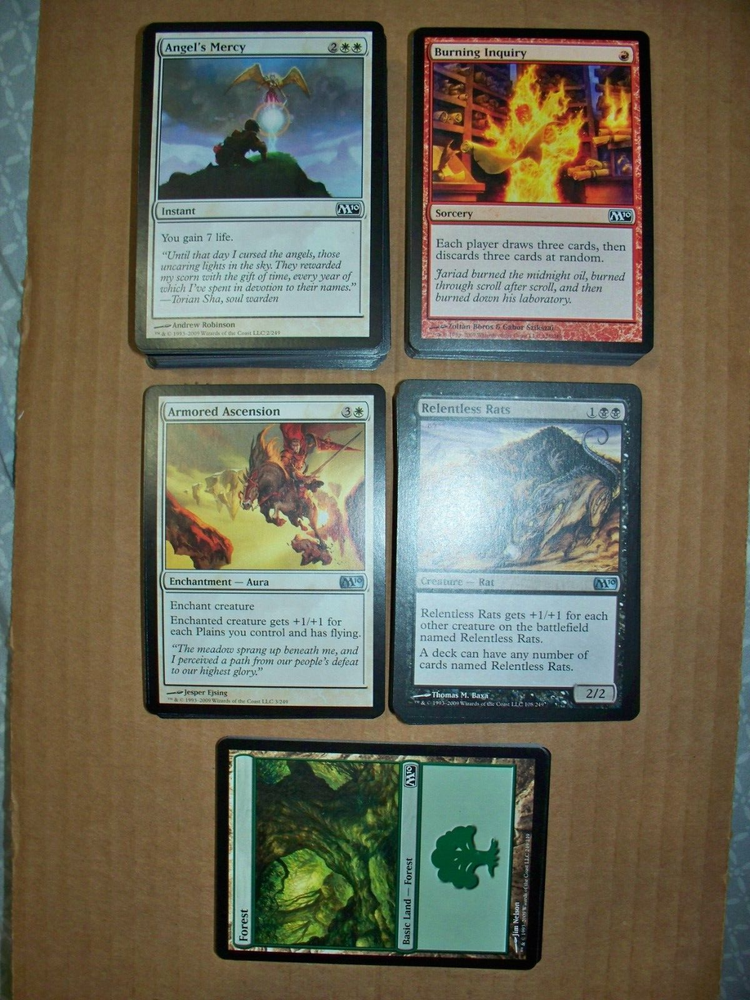 MTG 1x Magic 2010 M10 Core Set Complete Common & Uncommon & Basic Land Set NM/M