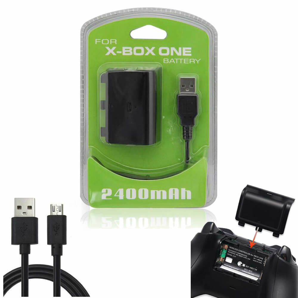 Rechargeable Battery For Xbox One S E Wireless Controller + USB Cable charger