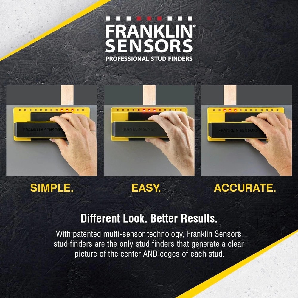 Accurate 710 Stud Finder with LED Display - Fast Detection and No Calibration