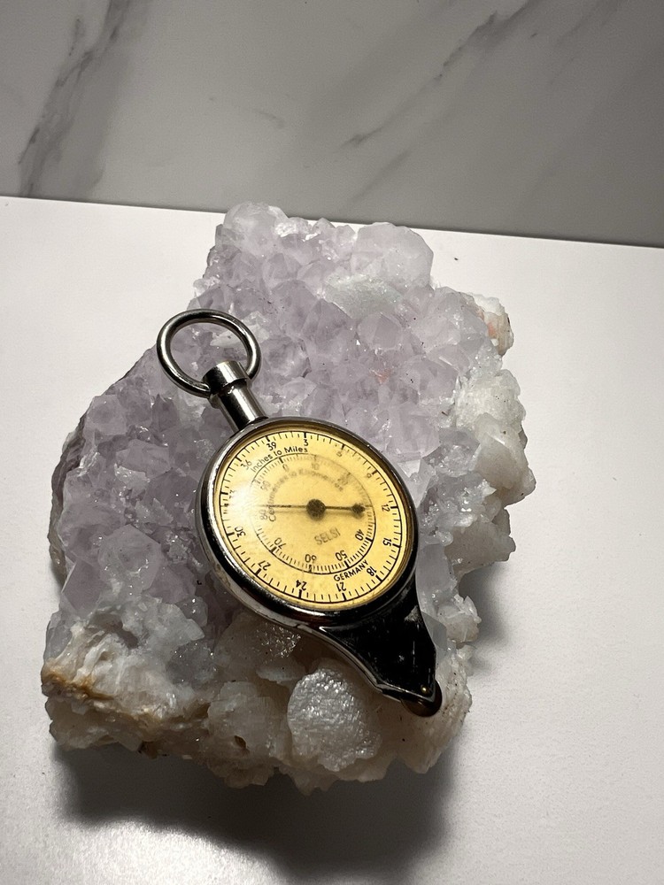 Antique German Map Measurer Opisometer Tool Compass Curvimeter - Working