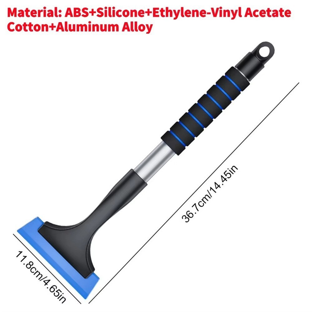 Telescopic Car Snow Brush Ice Scraper Extendable Aluminum Windshield Cleaner