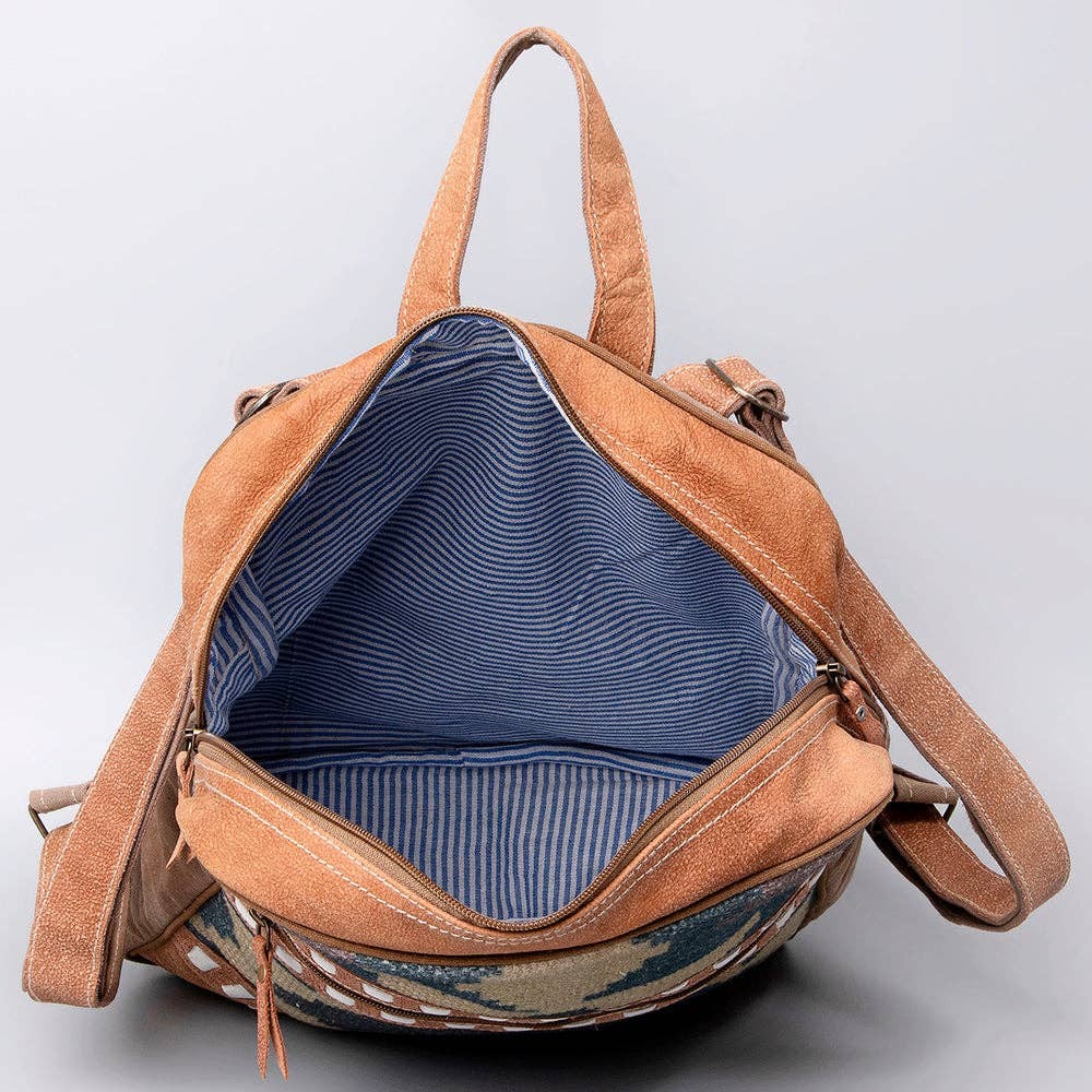 Backpack Upcycled Canvas Ladies Bag