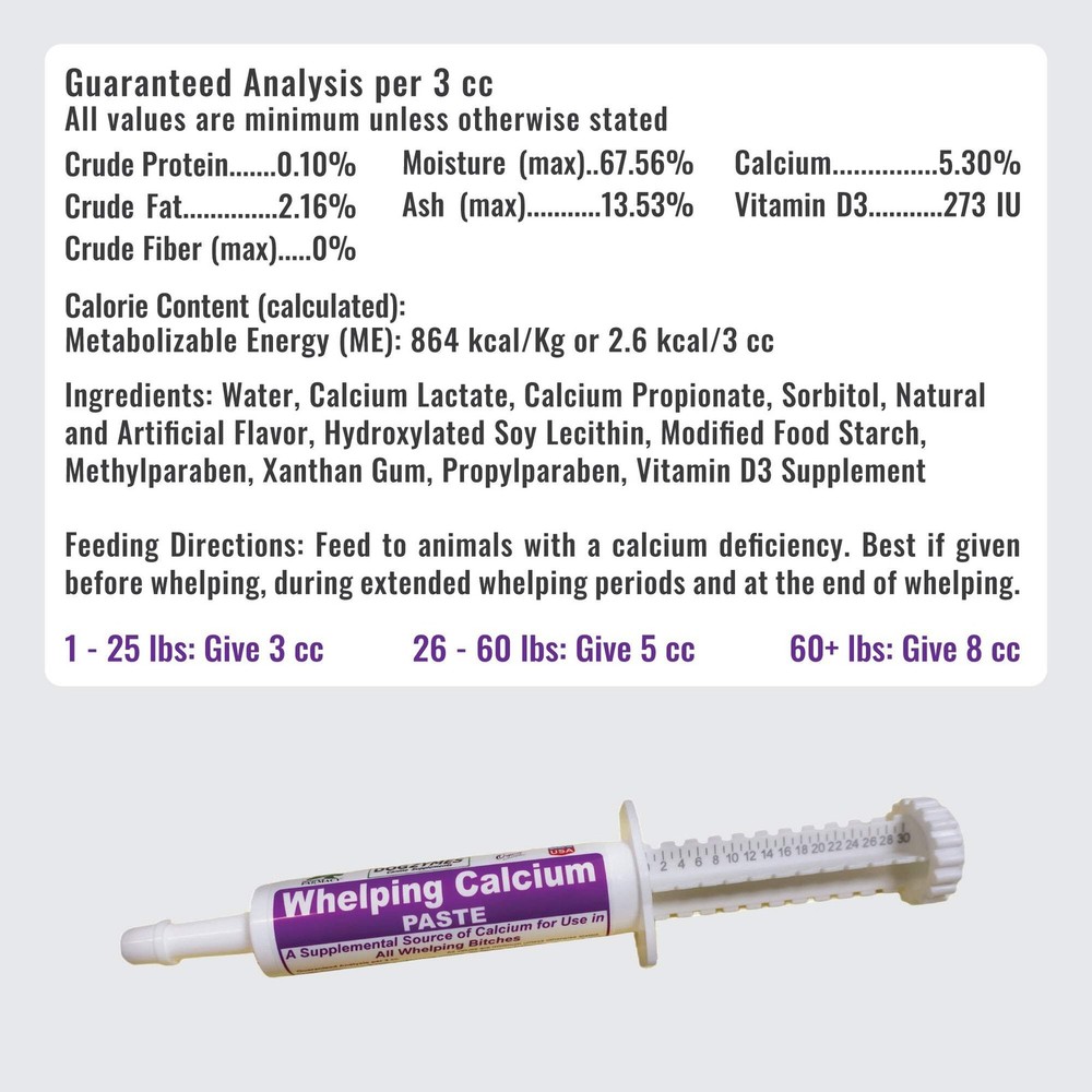 Dogzymes Canine Whelping Calcium Paste