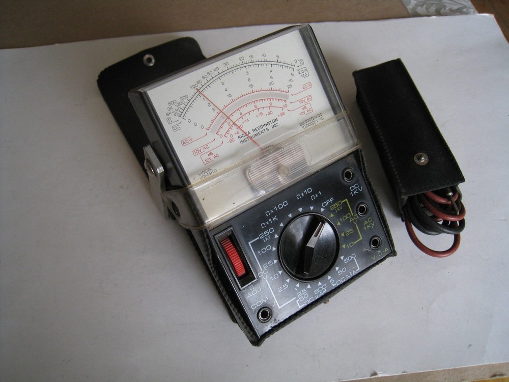 Vintage Multi-meter Model VOM 910 in Carrying Case w/ Leads