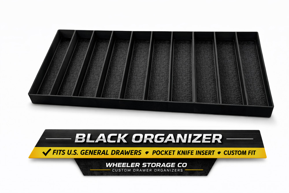3D Printed - Pocket Knife Organizer (Black)- US General Mini Toolbox
