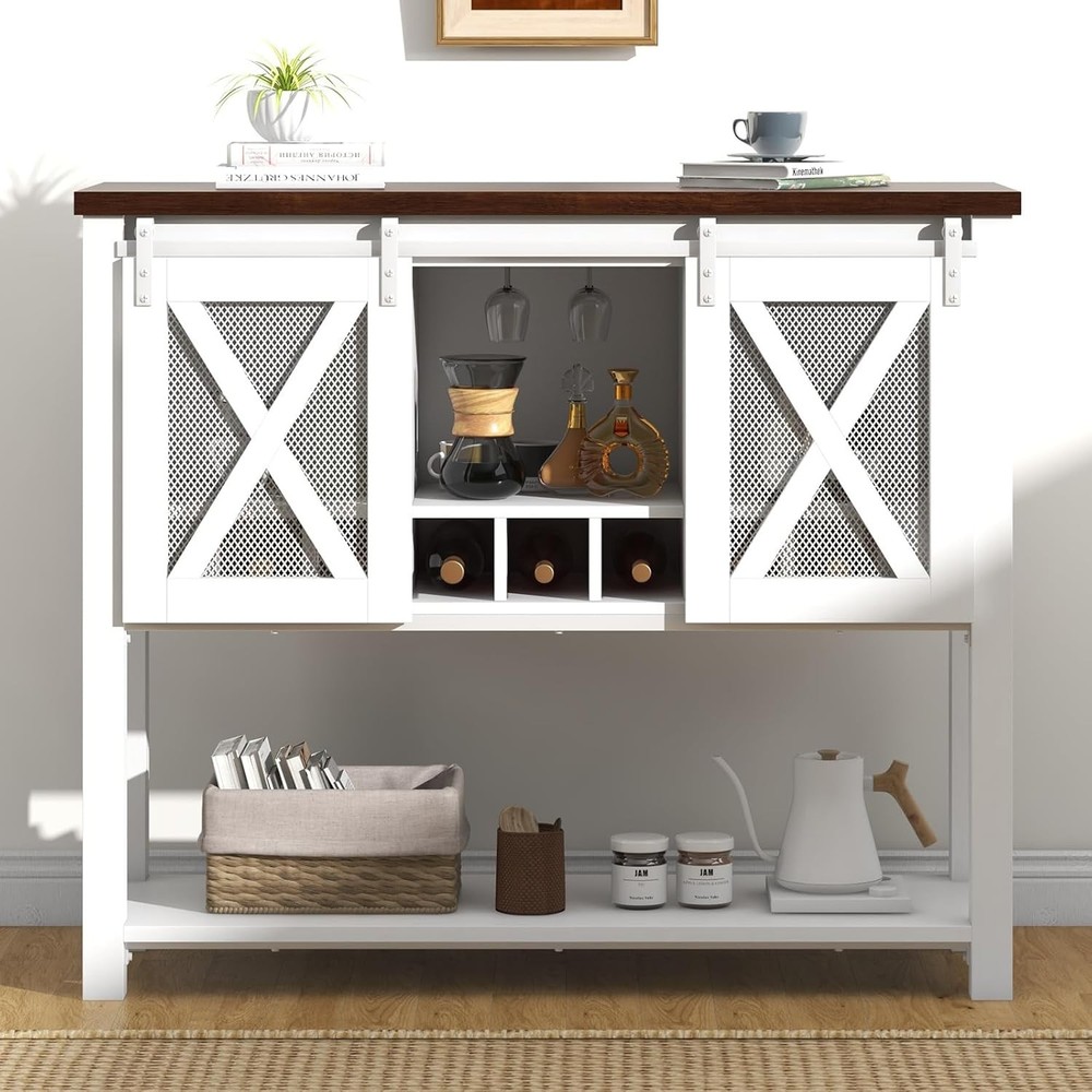 Buffet Sideboard Cabinet, 46.5" Buffet Cabinet for Dining Room, Living Room