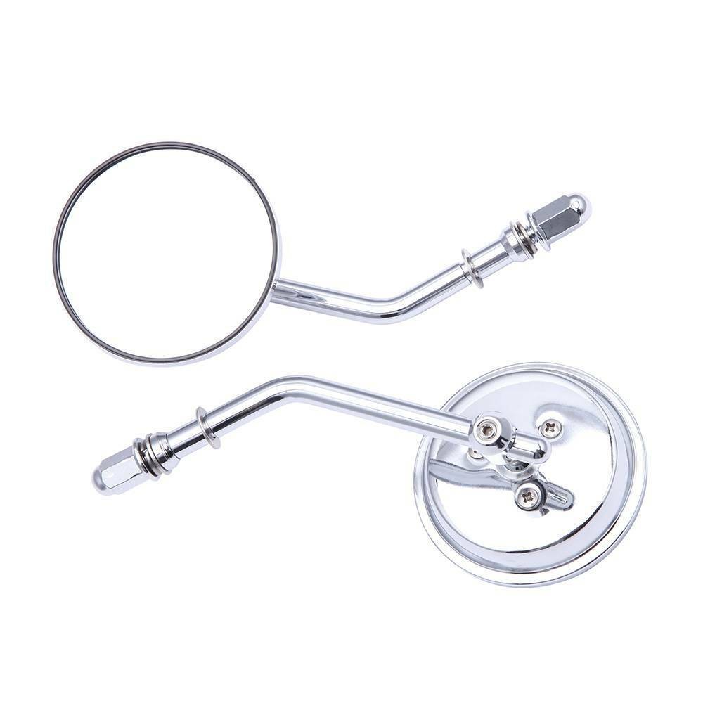 Chrome Motorcycle Wing Rearview Side Mirror For Hard Candy Custom FXS