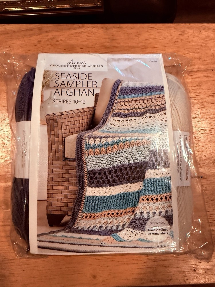 Annie’s Seaside sampler Afghan stripes 10–12
