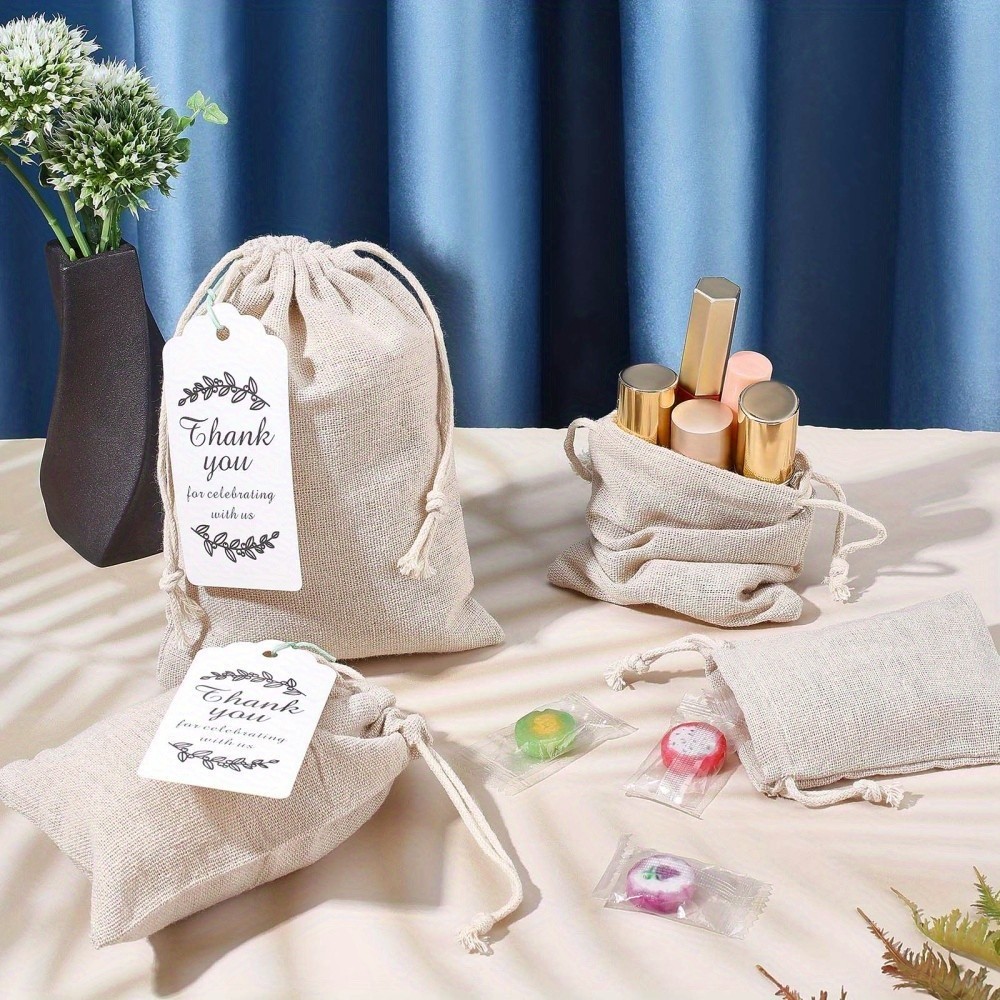 1set 16pcs 4 style Polyester Blank Craft Drawstring bag Drawstring Bags