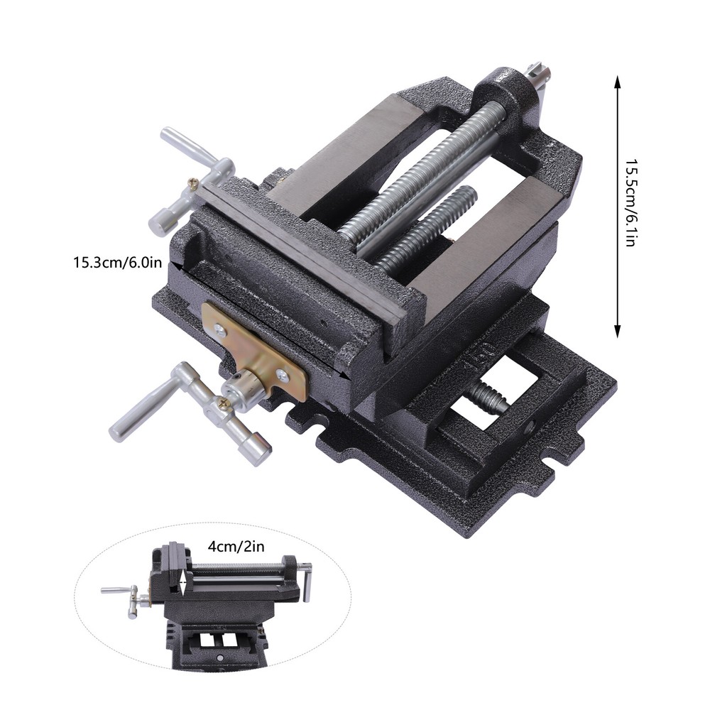 6" Heavy-Duty Vise Clamp for Drill Press - Precision Milling Tool