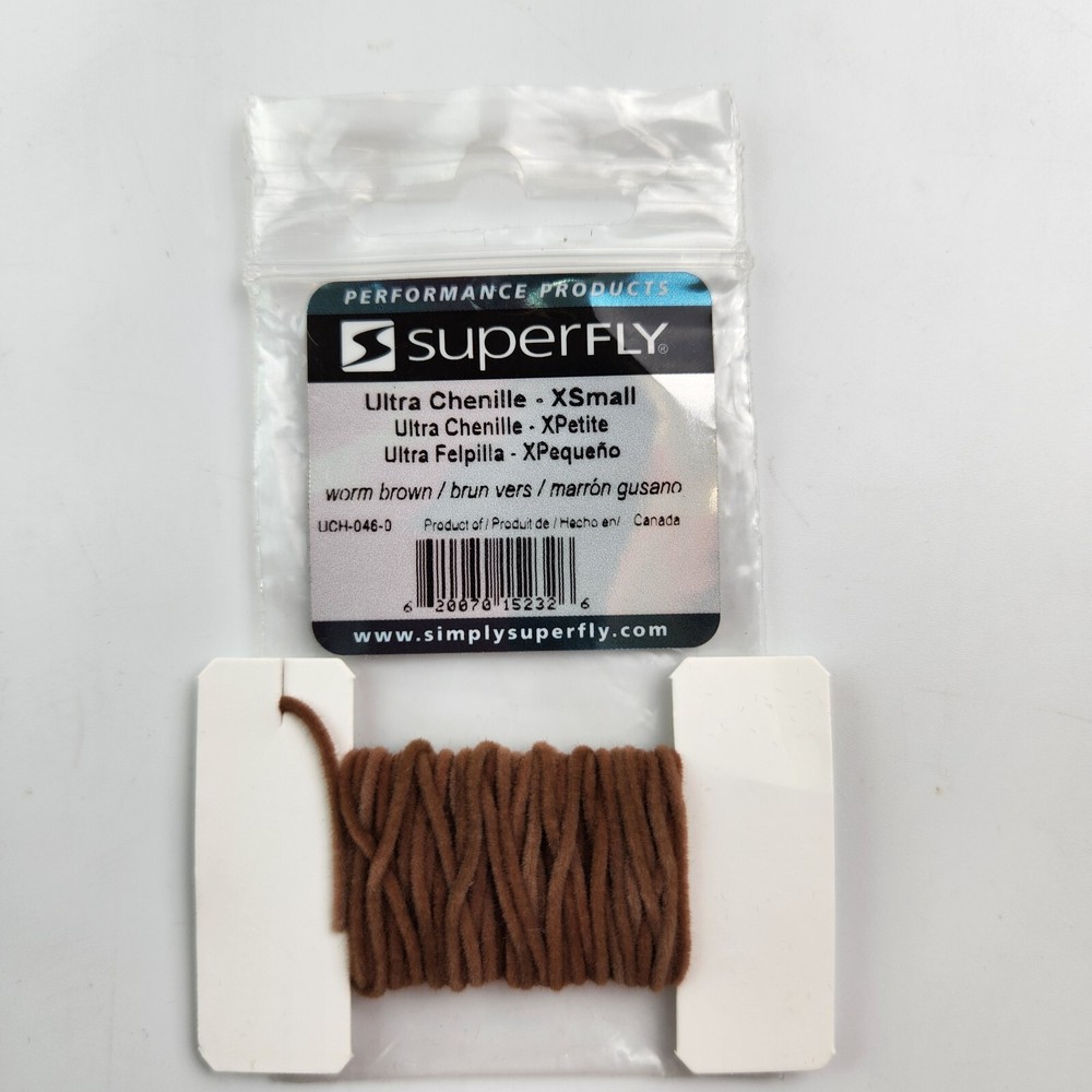 Superfly Ultra Chenille - Worm Brown - X-Small
