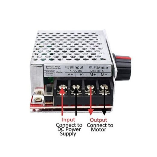 For PWM DC Motor Speed Controller Switch Control 30A DC 7-70V 12KHZ