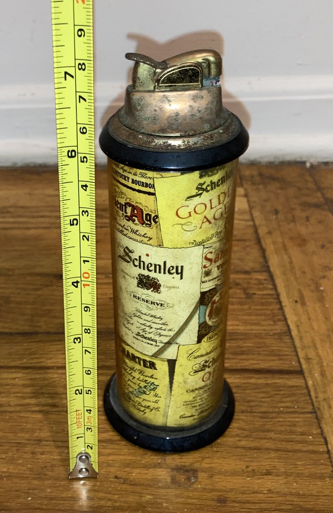 Vintage Advertising Different Brands Liquor Table 7” Lighter