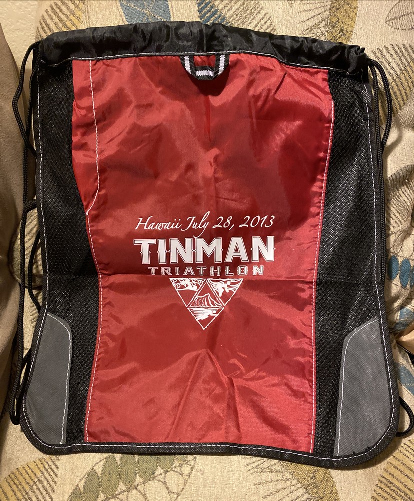 2013 Tinman Hawaii Triathlon Drawstring Bag Backpack