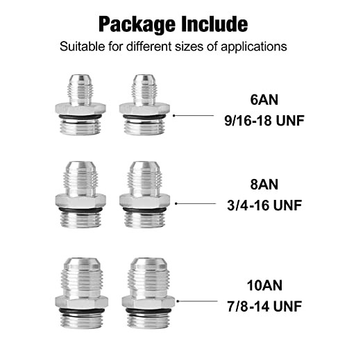 30 Micron Inline Fuel Filter with 6AN 8AN 10AN Adapter Universal 60MM