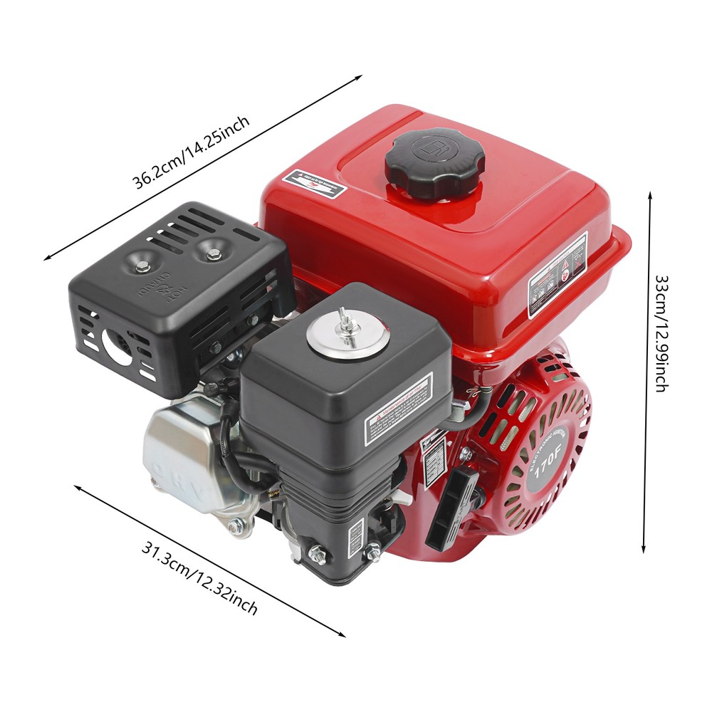 4-Stroke 7.5HP Gasoline Engine Pull Start Multi-Purpose Engines Single Cylinder