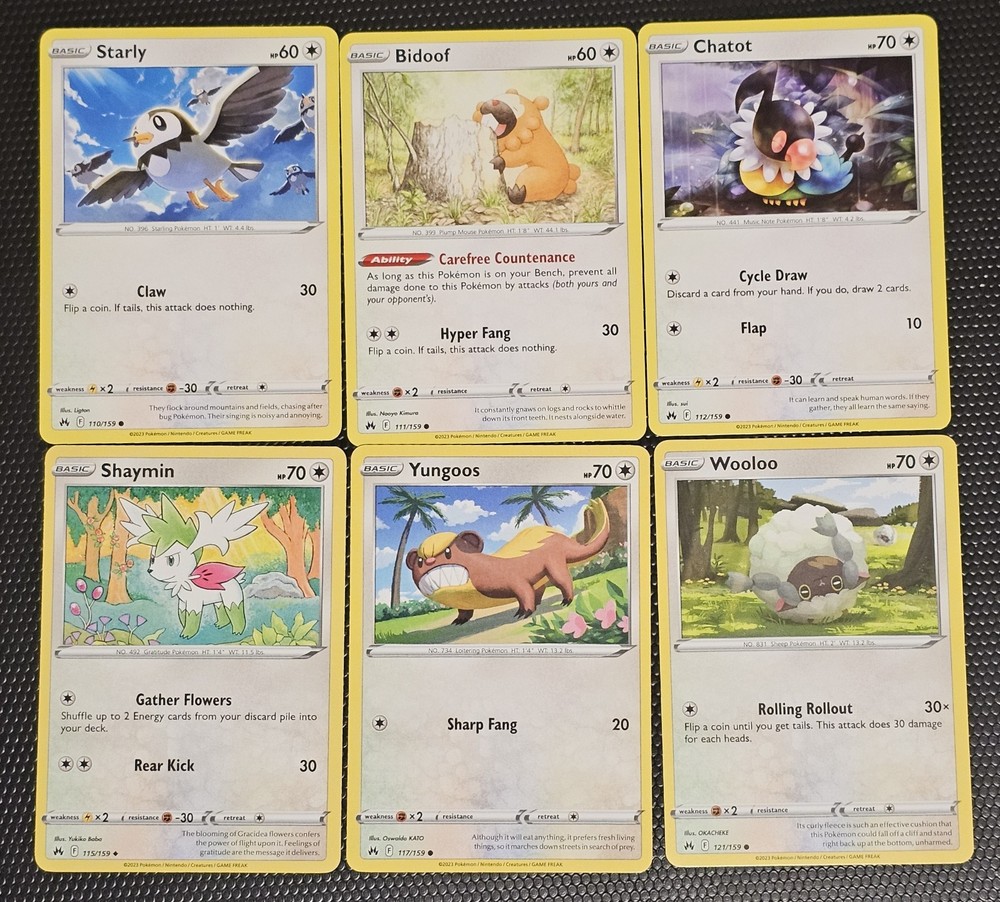 NM Crown Zenith Complete Common and Uncommon Set - 71 Cards