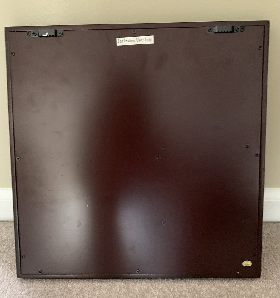 Wood Message Center Bulletin Board Solid Cherry with Mail Organizer & Key Knobs