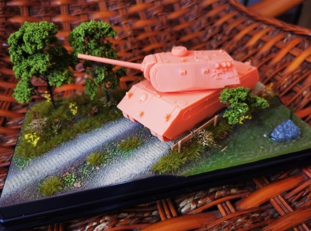 3D Printed 1/72 D  Series   "Bicycle mouse tank Unpainted