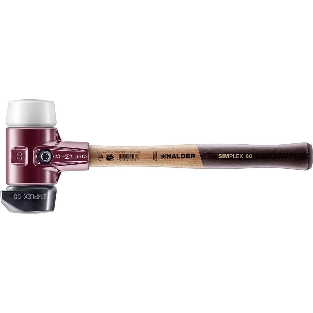 Halder Inc Rubber/superplastic Head Simplex Soft-Face Mallet With Wooden Handle