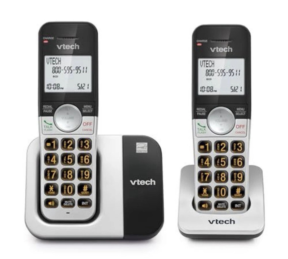 Vtech VG231-2 TWO Cordless Phone Handsets with base & Battery