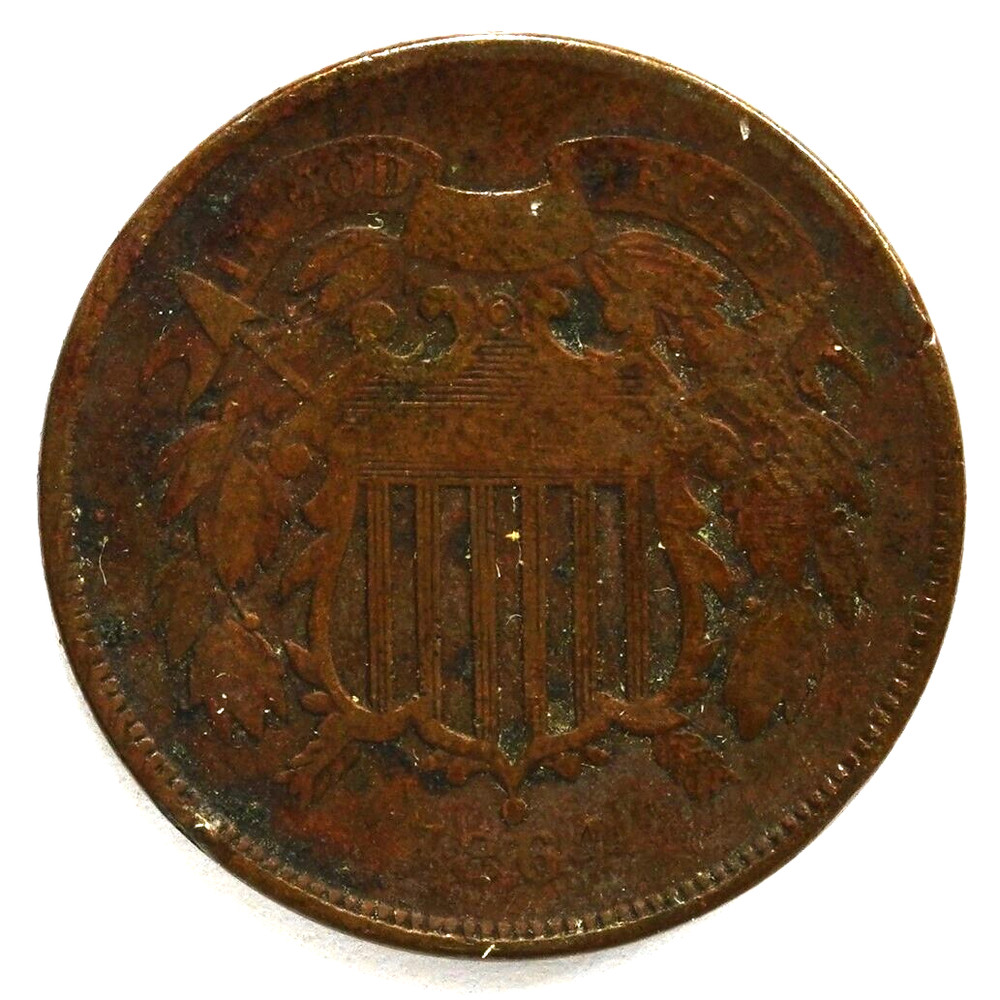 1864 2 Cent Piece